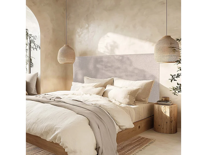 ARTHUR - Tête de lit rembourrée pour lits 160/180cm couleur grise