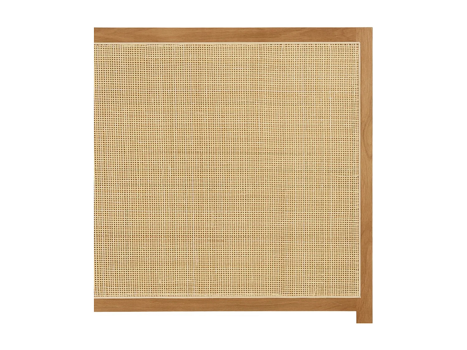 SYA - Tête de lit en rotin naturel et chêne massif pour lits 140/160cm