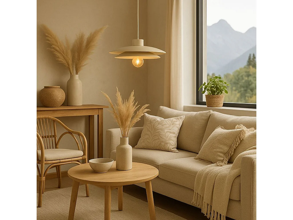 Suspension beige métal, wubbo