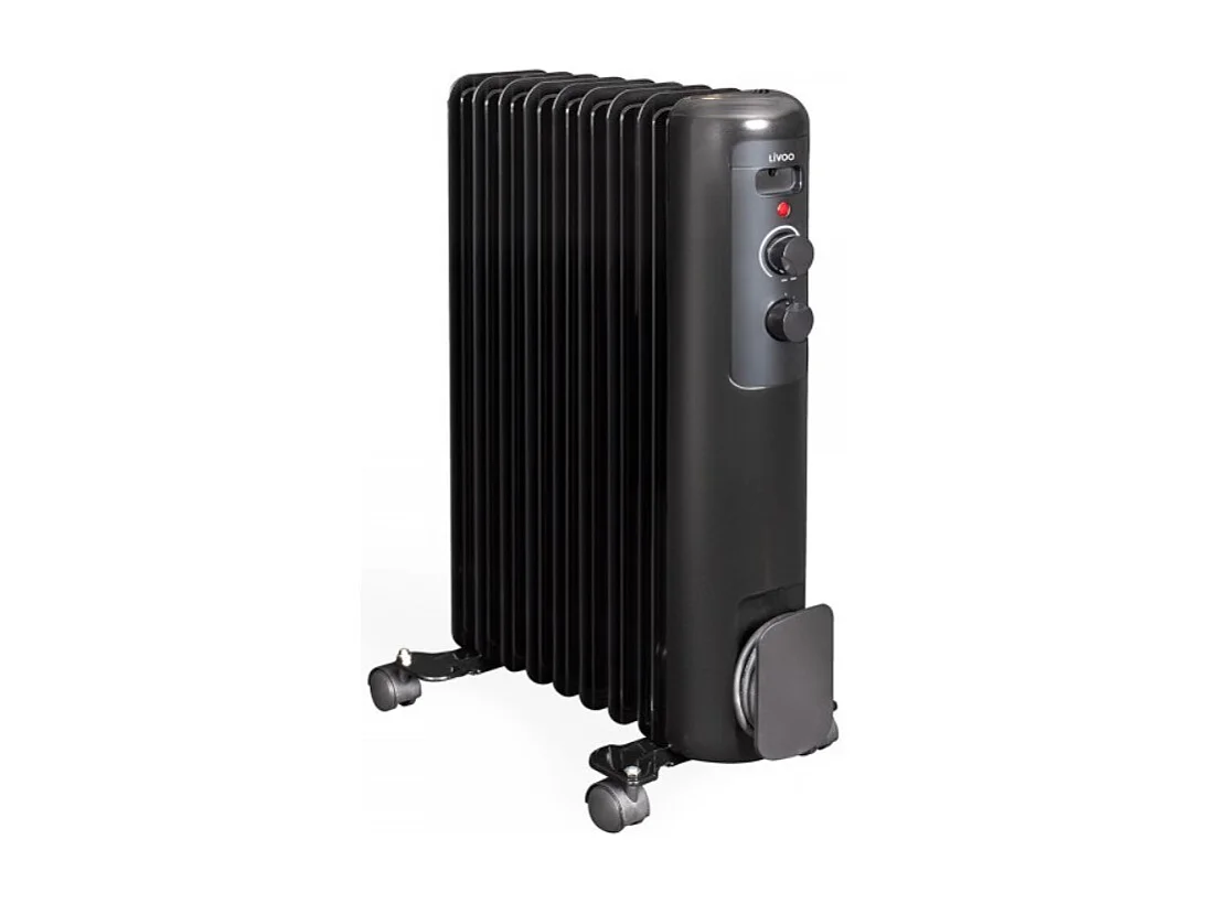 Livoo Radiateur bain d'huile 2000w noir - DOM502
