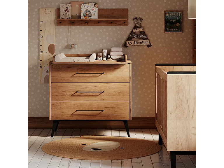 Plan à langer Retro Bois