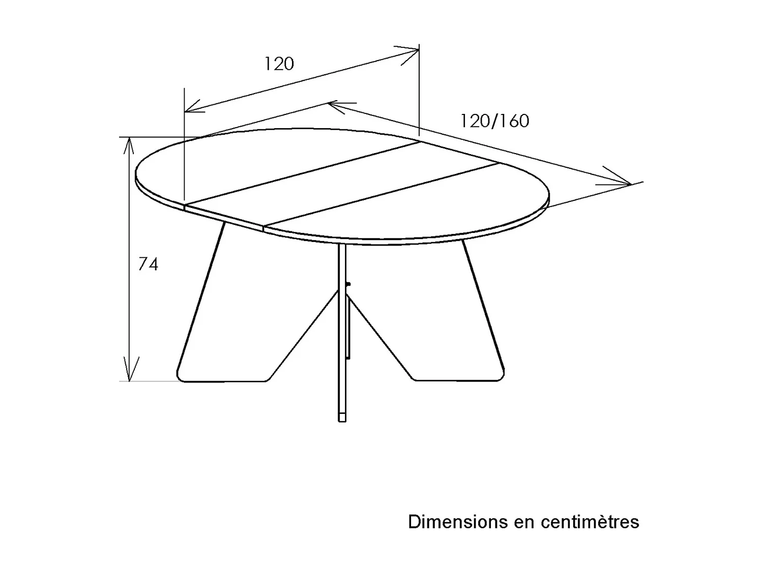 Table extensible ronde décor blanc et chêne - GALEO