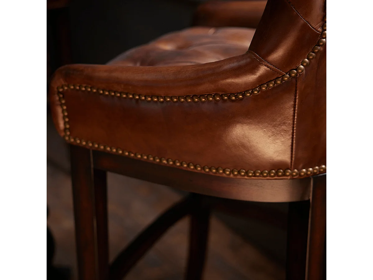 Sedia da bar in pelle