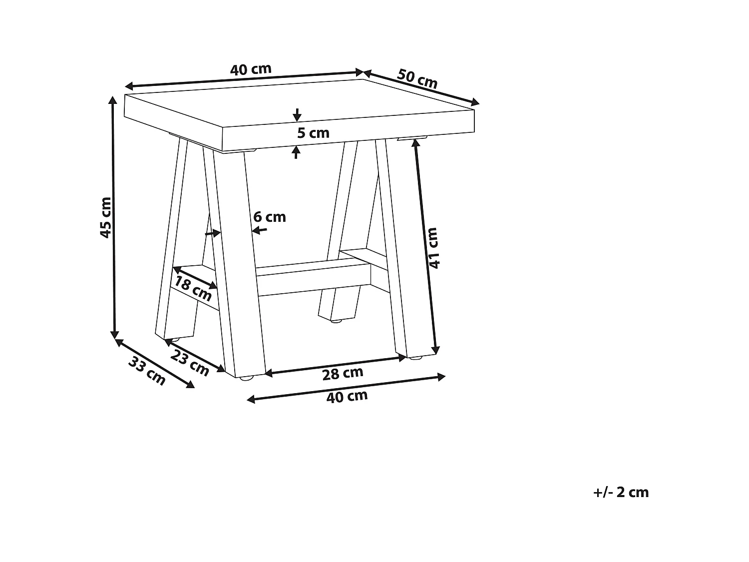 Tabouret de jardin TONNARE Gris
