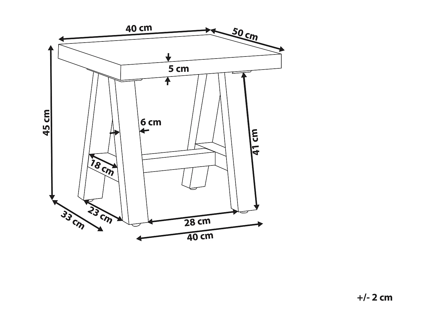Tabouret de jardin TONNARE Gris