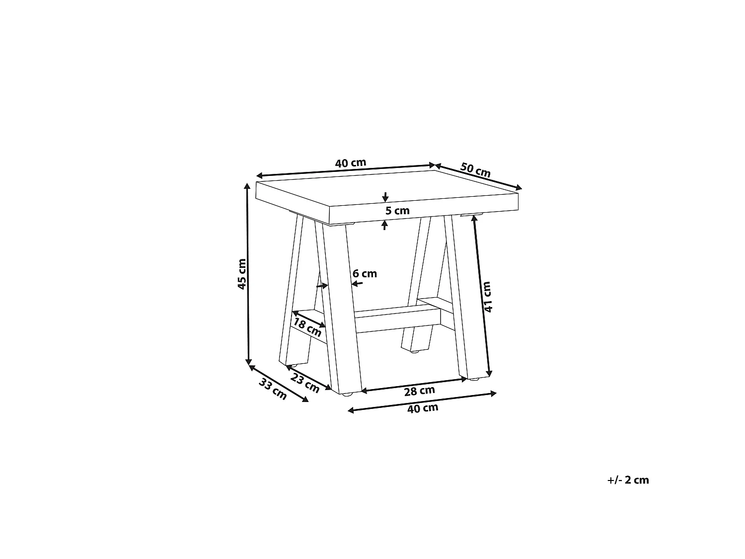 Tabouret de jardin TONNARE Gris