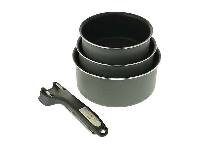 SITRAM Set 3 casseroles 16/18/20cm tous feux dont induction + pince