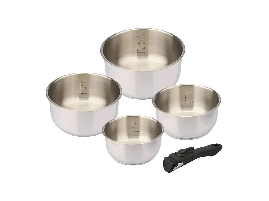 4 Casseroles - BAUMALU - COMETE - Tous feux dont induction - 14 a 20 cm