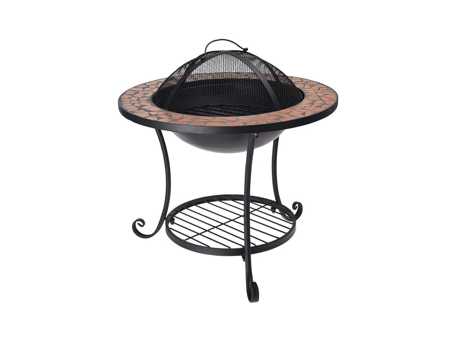 Bol à feu avec mosaïque 58x44 cm