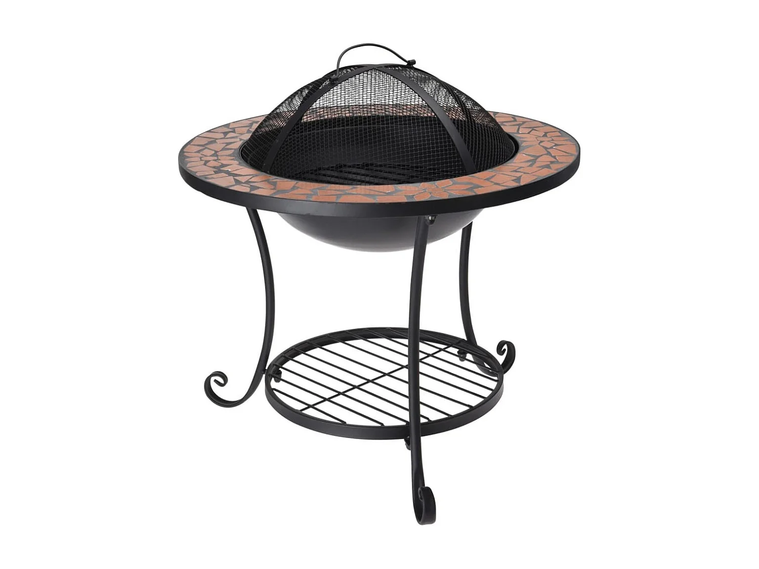 Bol à feu avec mosaïque 58x44 cm