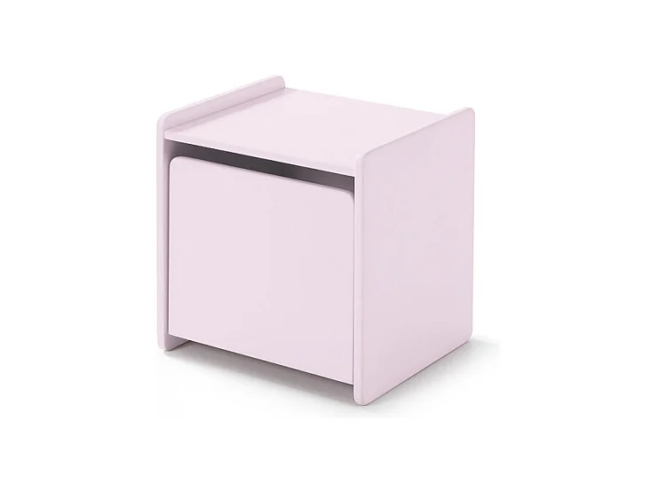 Aulia - Table de chevet enfant en bois - Rose