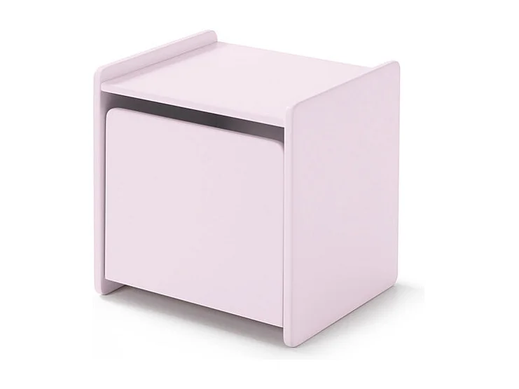Aulia - Table de chevet enfant en bois - Rose
