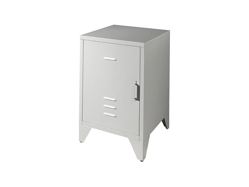 Atticora - Table de chevet en métal - Gris