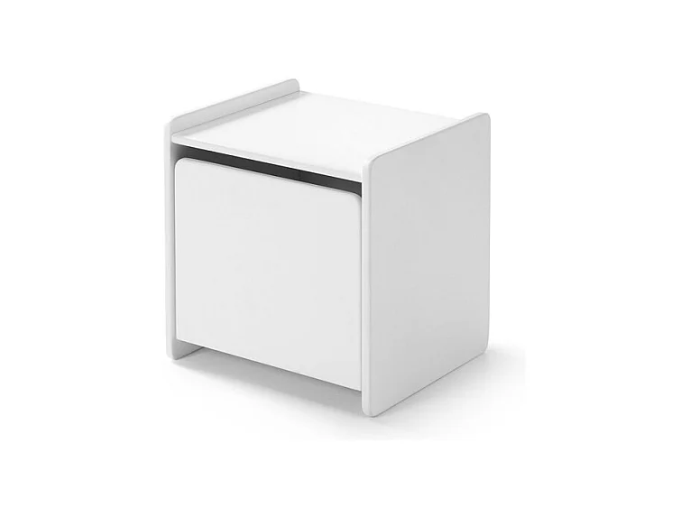 Aulia - Table de chevet enfant en bois - Blanc