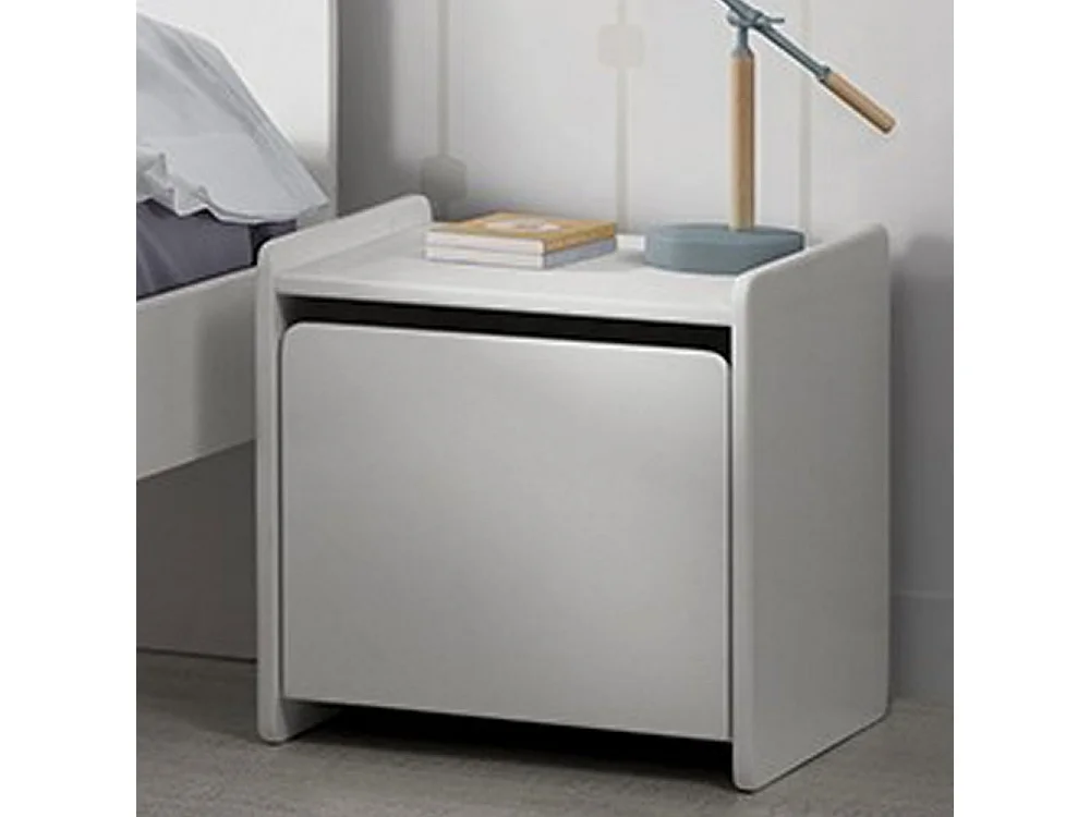 Aulia - Table de chevet enfant en bois - Blanc