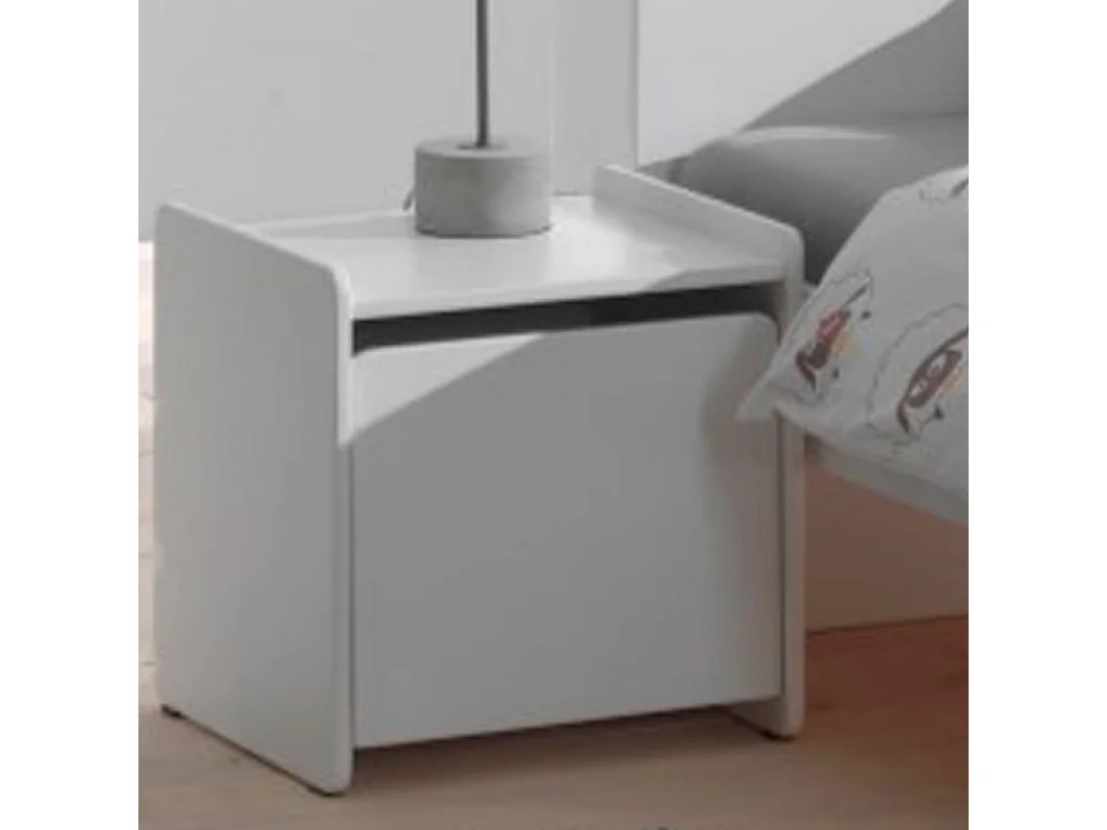 Aulia - Table de chevet enfant en bois - Blanc