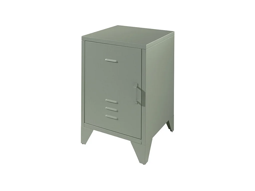 Atticora - Table de chevet en métal - Vert amande