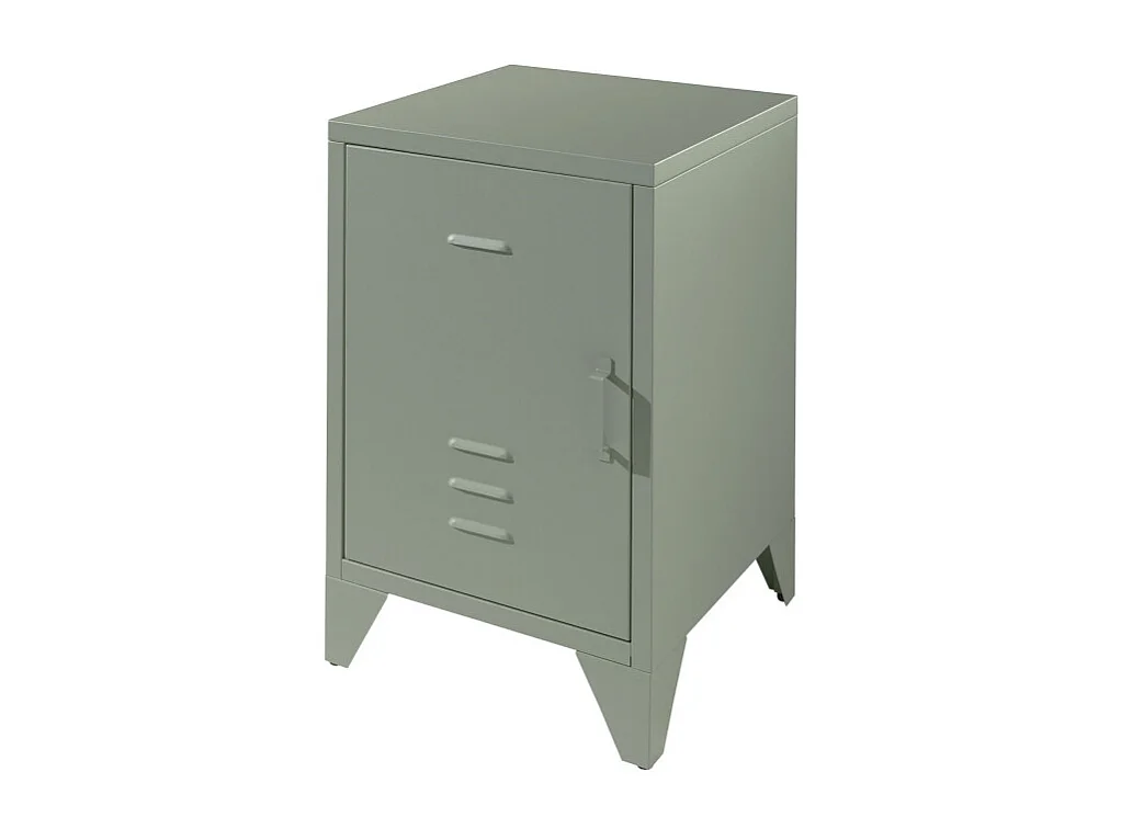 Atticora - Table de chevet en métal - Vert amande