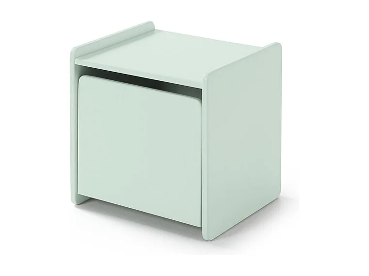 Aulia - Table de chevet enfant en bois - Vert menthe