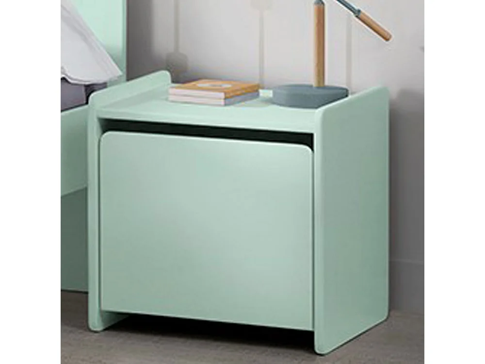 Aulia - Table de chevet enfant en bois - Vert menthe