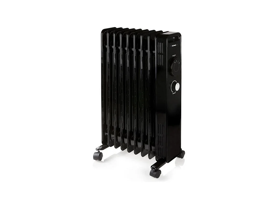Radiateur à Bain d'Huile 2000W DOMO DO7327R Noir 42,5 x 28 x 64 cm