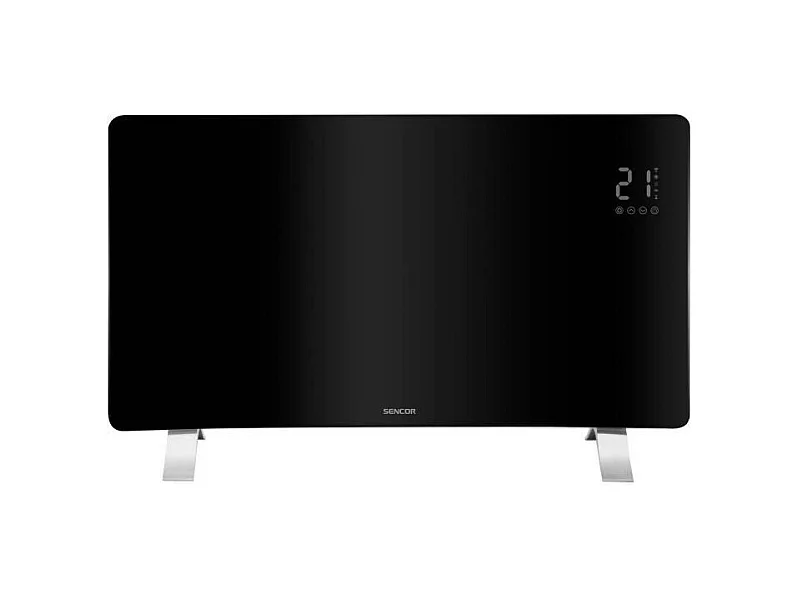 Radiateur intelligent Wi-Fi en verre - SENCOR - SCF 4741BK - 2400 W - 2 niveaux - Thermostat - Noir