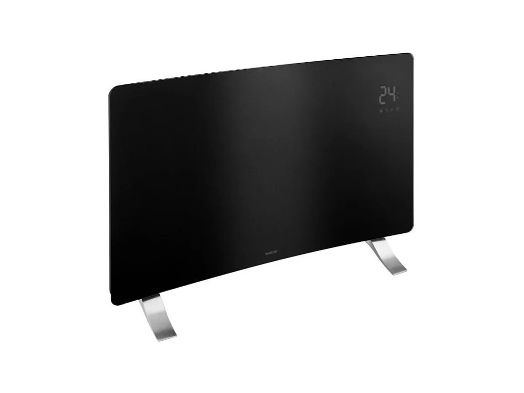 Radiateur intelligent Wi-Fi en verre - SENCOR - SCF 4741BK - 2400 W - 2 niveaux - Thermostat - Noir