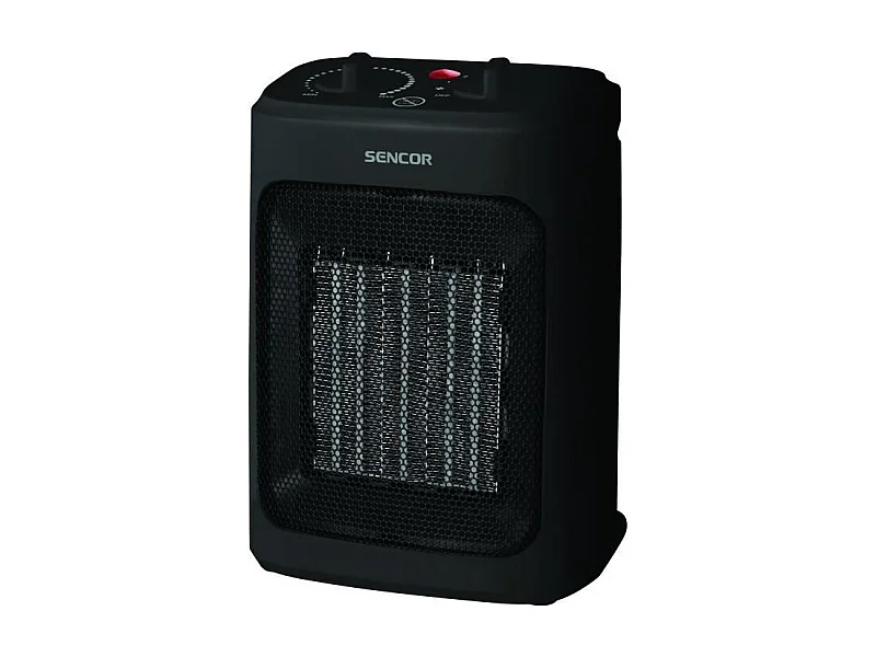 Radiateur en céramique - SENCOR - SFH 7601BK - Jusqu'a 2000 W - 3 niveaux de chauffage - 10 / 15 m² - 60 dB - Noir