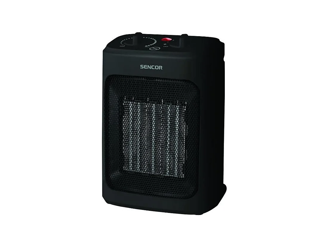 Radiateur en céramique - SENCOR - SFH 7601BK - Jusqu'a 2000 W - 3 niveaux de chauffage - 10 / 15 m² - 60 dB - Noir