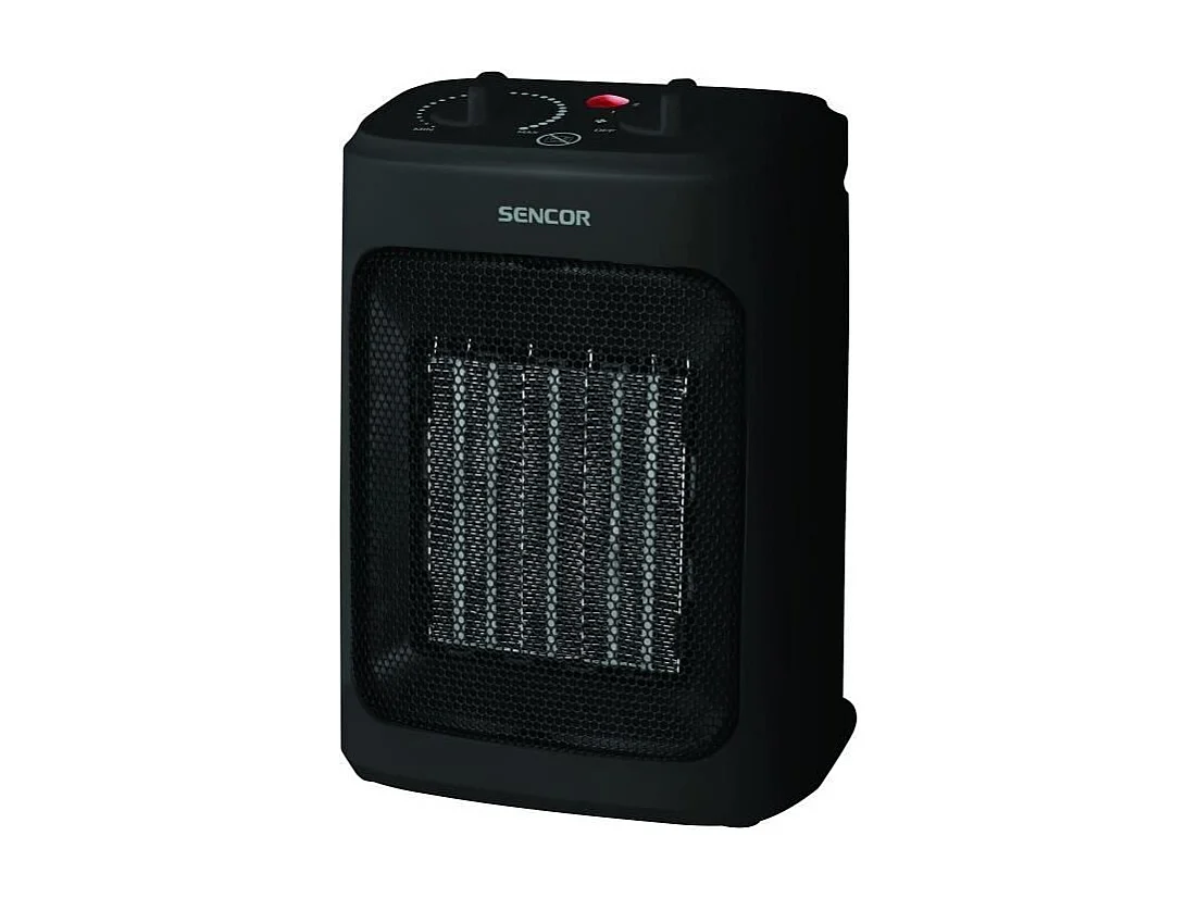 Radiateur en céramique - SENCOR - SFH 7601BK - Jusqu'a 2000 W - 3 niveaux de chauffage - 10 / 15 m² - 60 dB - Noir