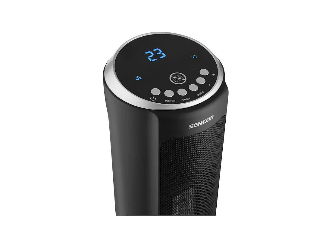 Radiateur tour en céramique - SENCOR - SFH 8990BK - Jusqu'a 2000 W - 3 modes - 24 m² / 60 m³ - Télécommande - Noir