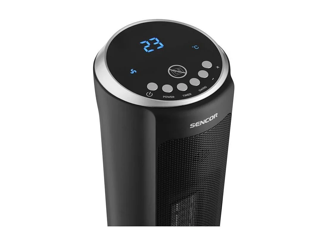 Radiateur tour en céramique - SENCOR - SFH 8990BK - Jusqu'a 2000 W - 3 modes - 24 m² / 60 m³ - Télécommande - Noir