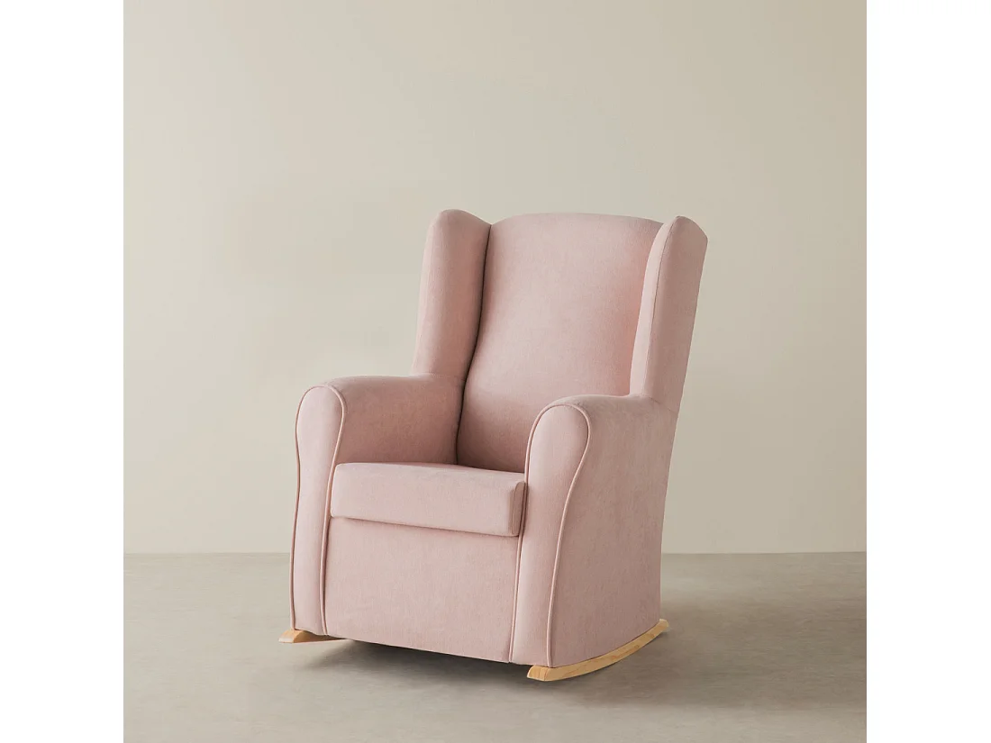 Fauteuil tapissé rosa 102 cm x 78 cm-Hilde