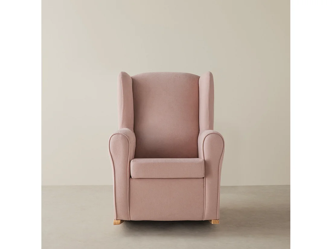 Fauteuil tapissé rosa 102 cm x 78 cm-Hilde