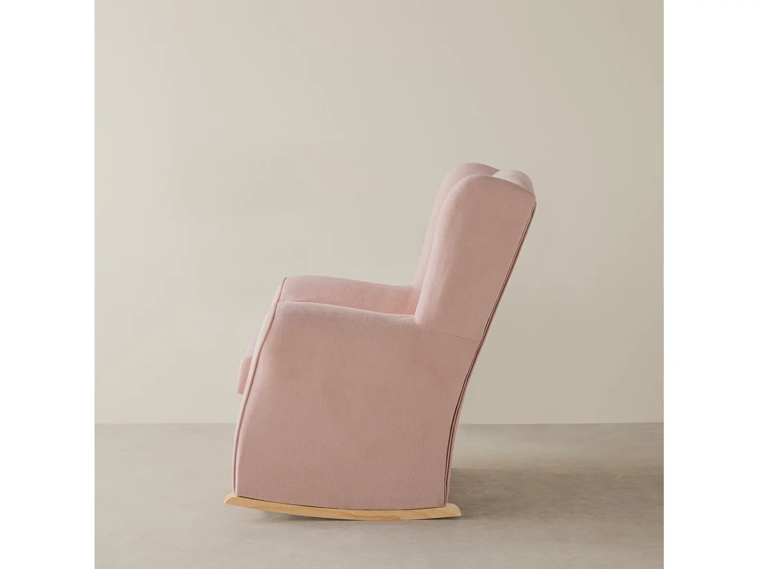 Fauteuil tapissé rosa 102 cm x 78 cm-Hilde