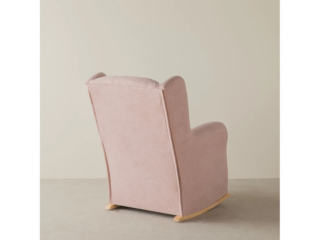 Fauteuil tapissé rosa 102 cm x 78 cm-Hilde