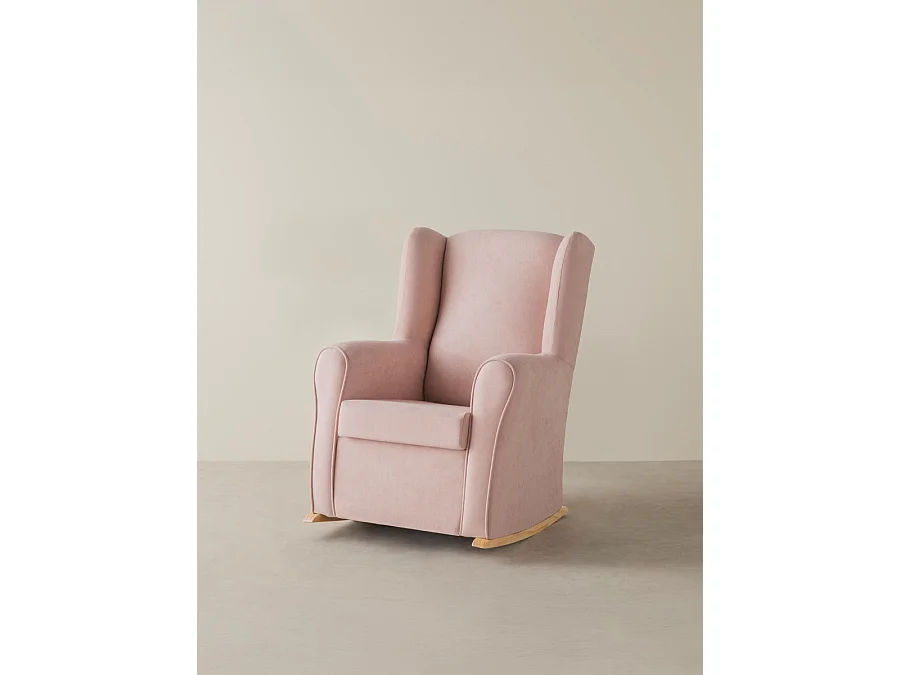 Fauteuil tapissé rosa 102 cm x 78 cm-Hilde