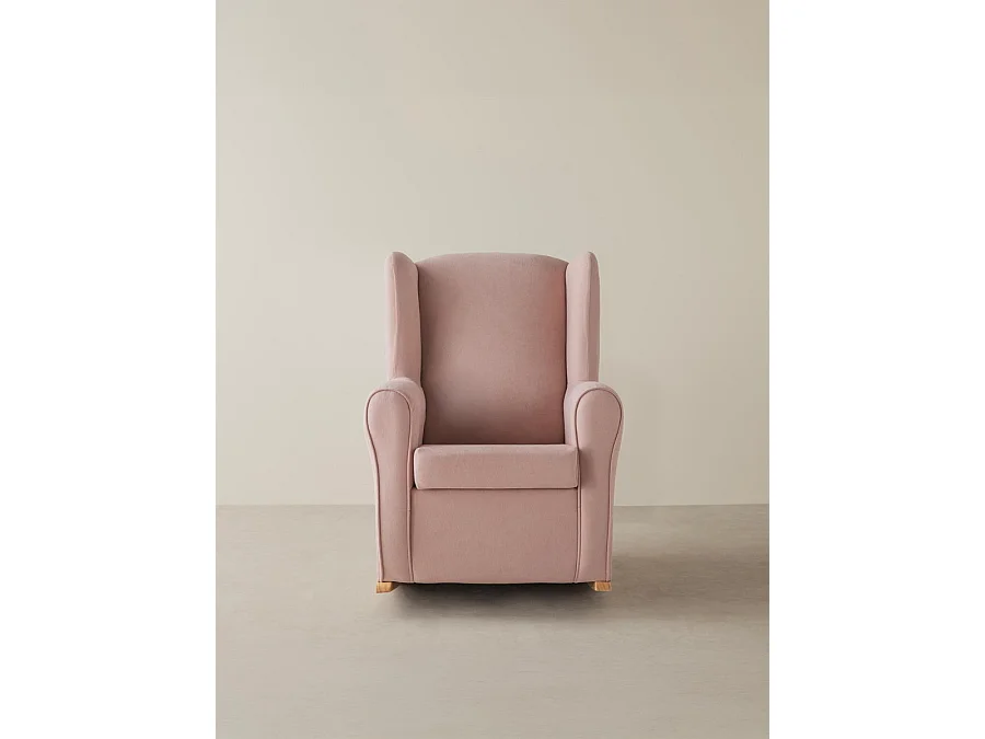 Fauteuil tapissé rosa 102 cm x 78 cm-Hilde