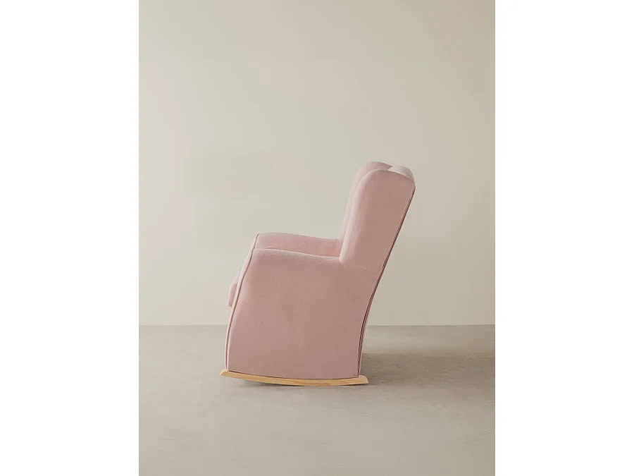 Fauteuil tapissé rosa 102 cm x 78 cm-Hilde