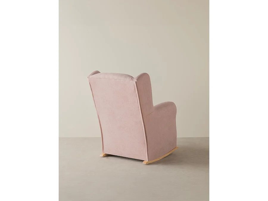 Fauteuil tapissé rosa 102 cm x 78 cm-Hilde