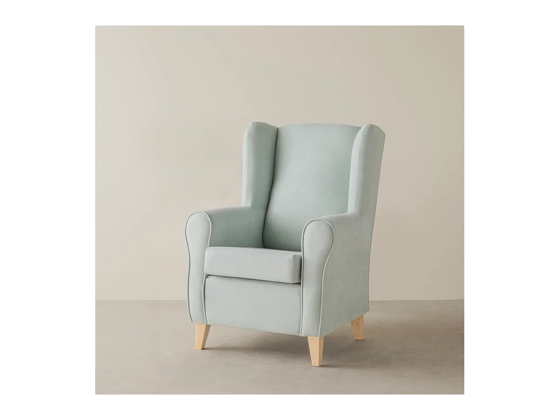 Fauteuil tapissé menthe 102 cm x 78 cm-Dan