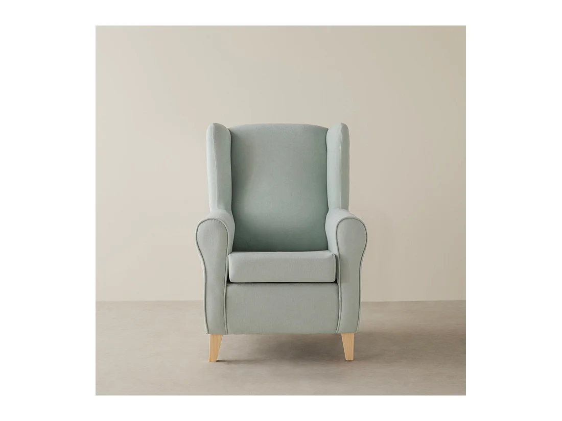 Fauteuil tapissé menthe 102 cm x 78 cm-Dan