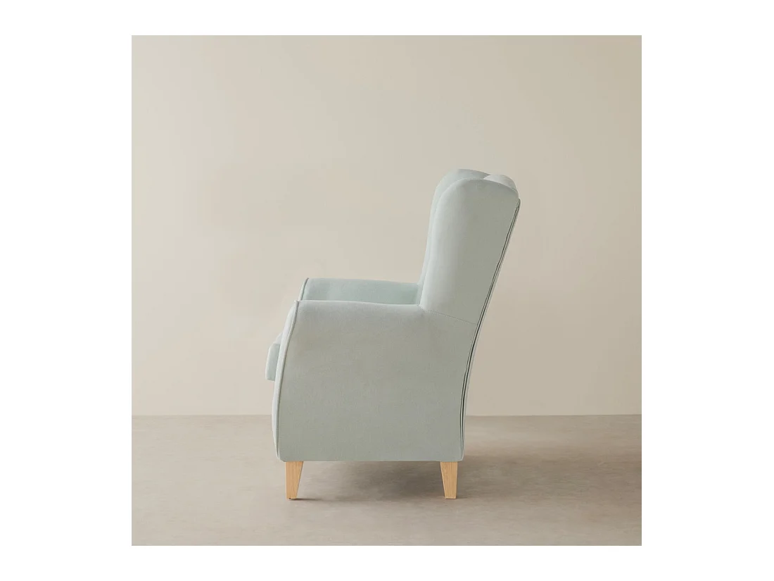 Fauteuil tapissé menthe 102 cm x 78 cm-Dan