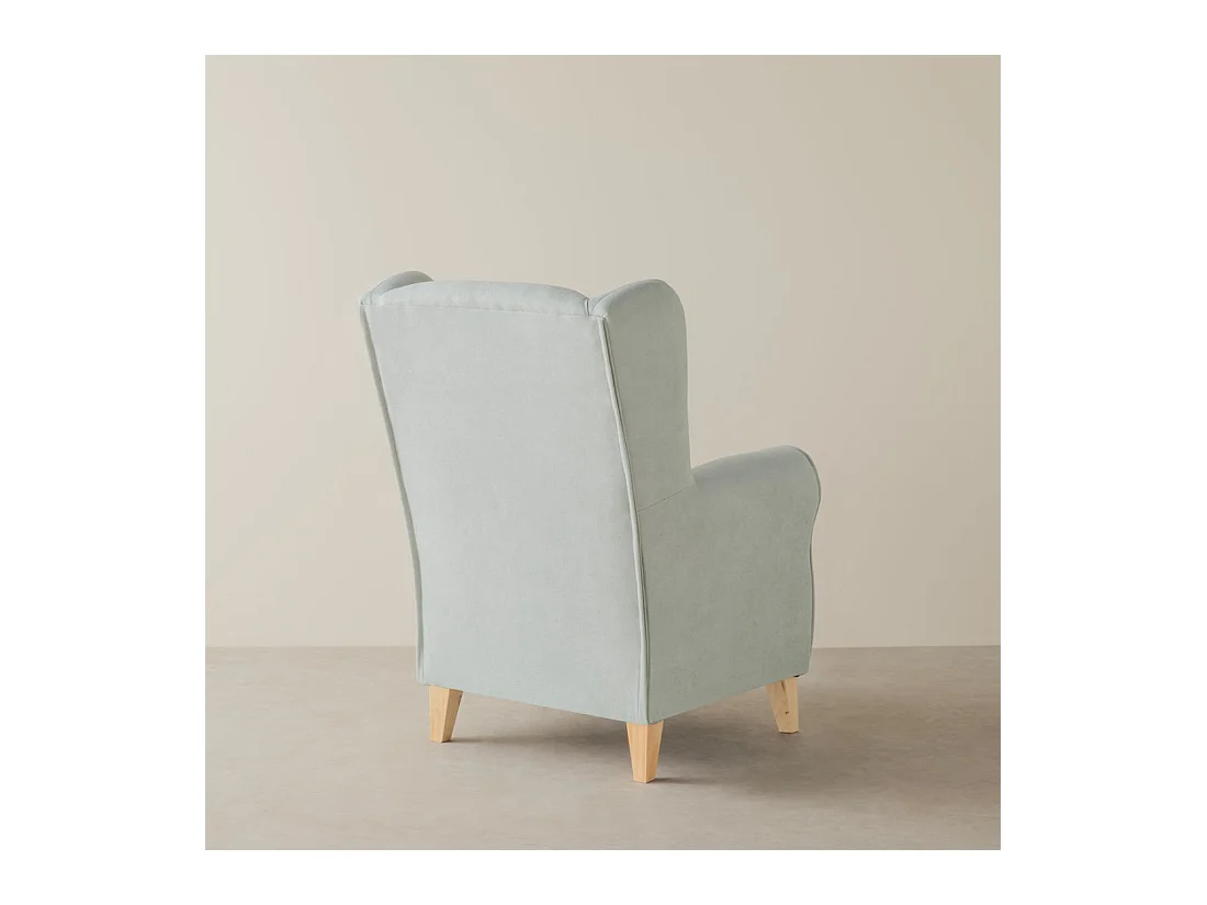 Fauteuil tapissé menthe 102 cm x 78 cm-Dan