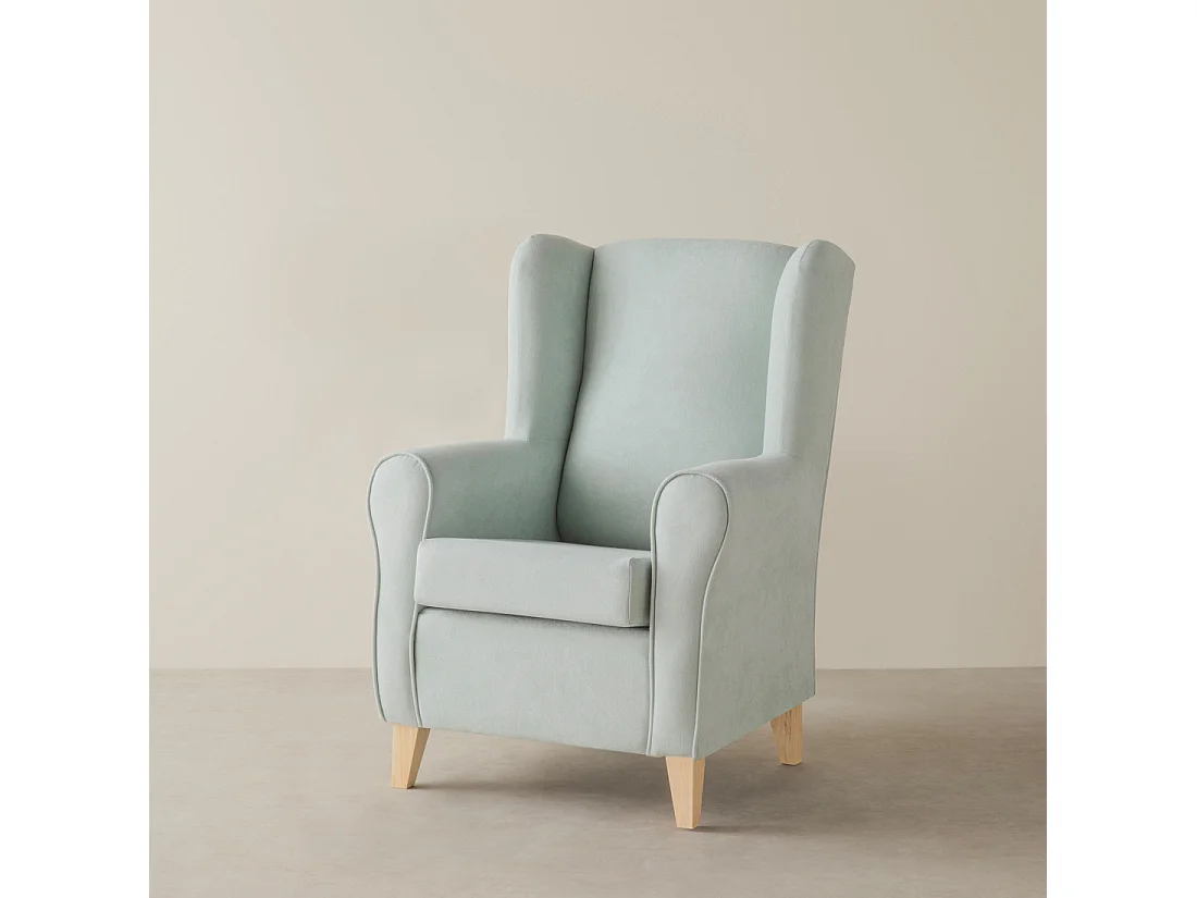 Fauteuil tapissé menthe 102 cm x 78 cm-Dan