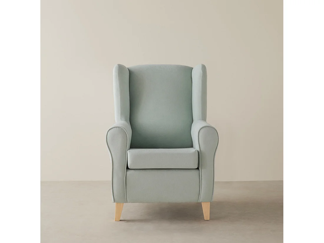 Fauteuil tapissé menthe 102 cm x 78 cm-Dan