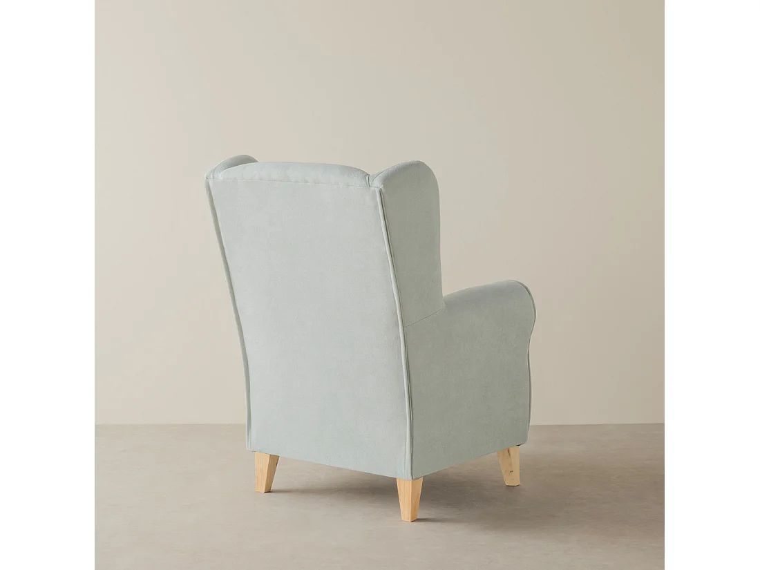 Fauteuil tapissé menthe 102 cm x 78 cm-Dan