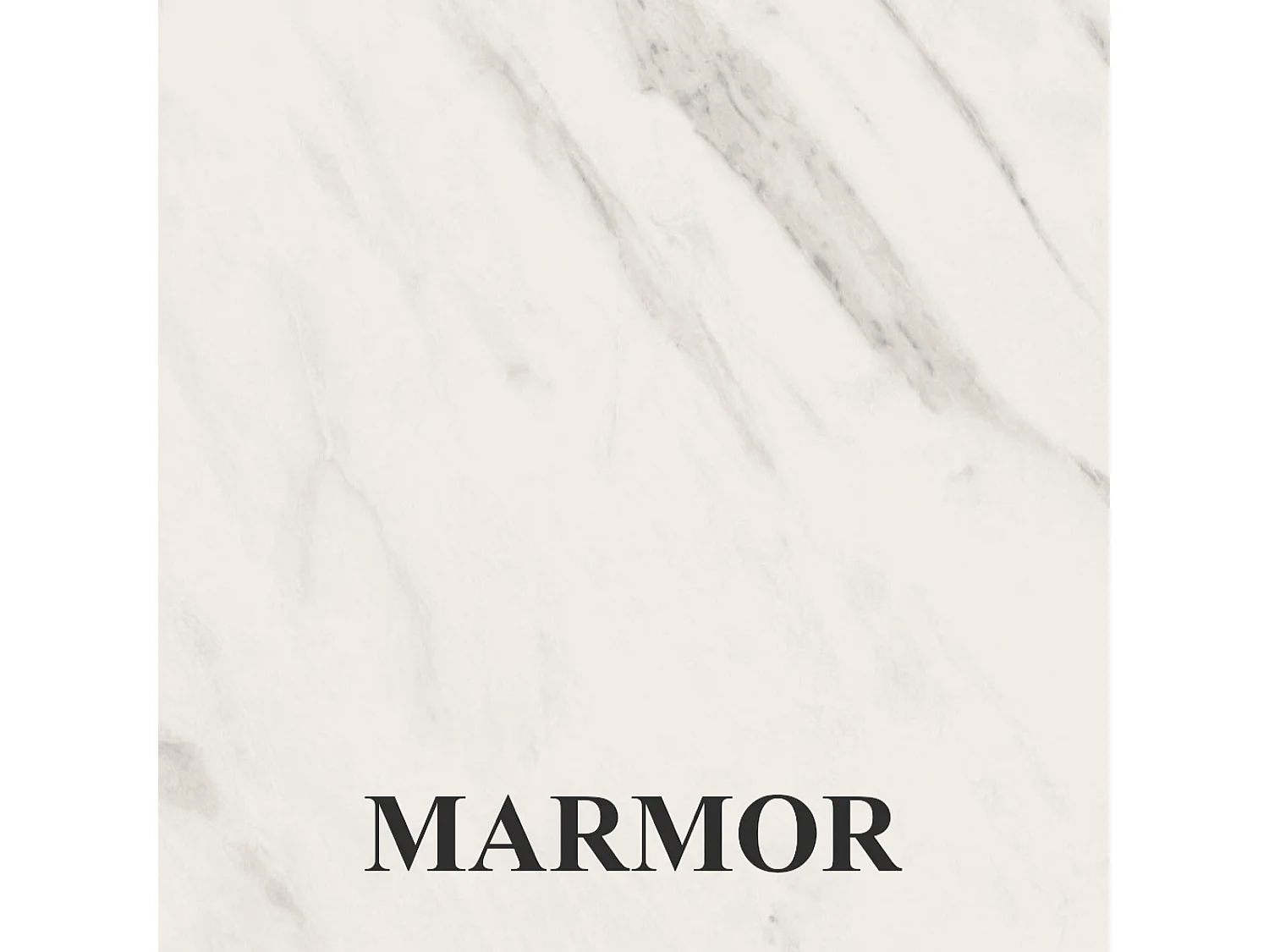 Table de salle à manger carrée RICO, table à rallonges, dimensions: 100-200X100X77 cm, couleur: MARMUR, avec pieds en bois blanc