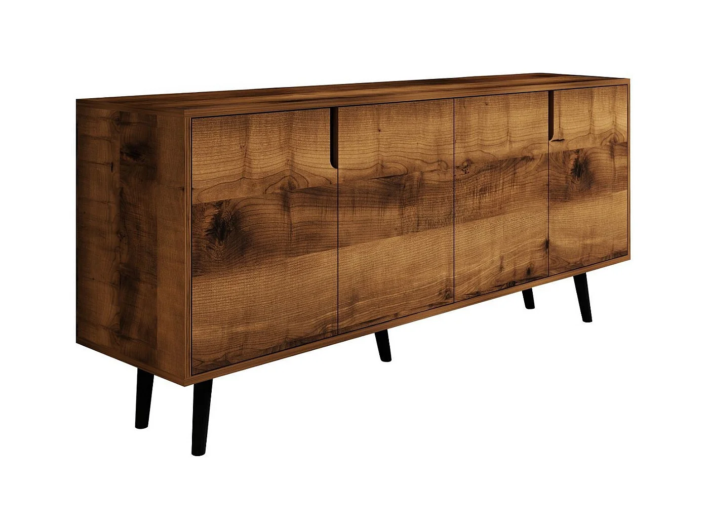 Buffet – 180 cm – Noyer – Panneau de particules mélaminé
