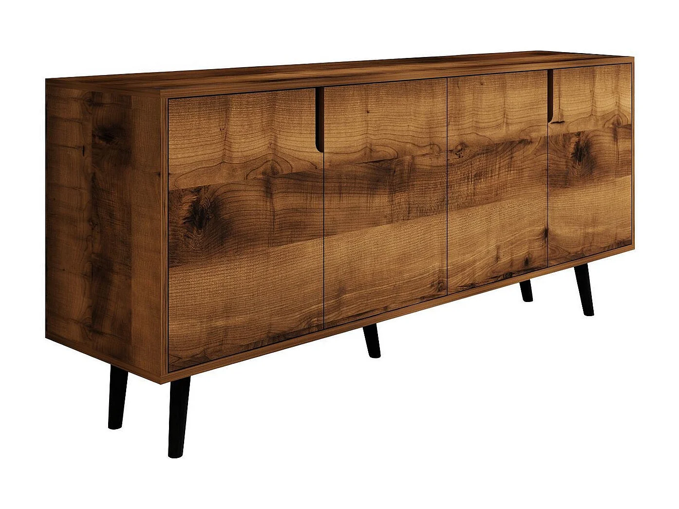 Aparador – 180 cm – Nogueira – Aglomerado revestido de melamina